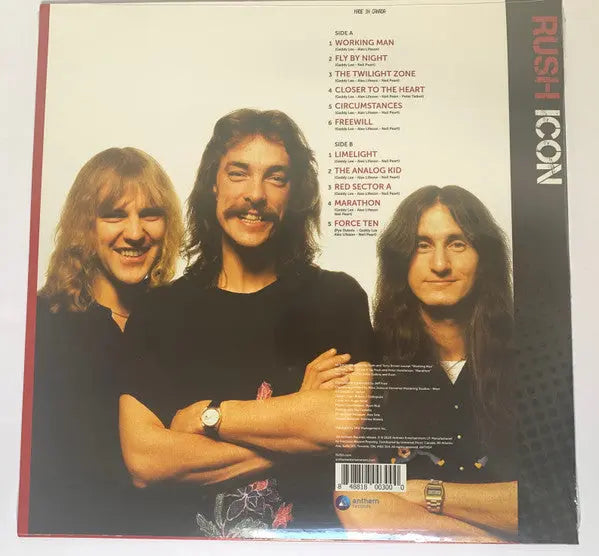 Rush – ICON - Limited Edition, Clear Translucent With Heavy Red Splatter, Rare