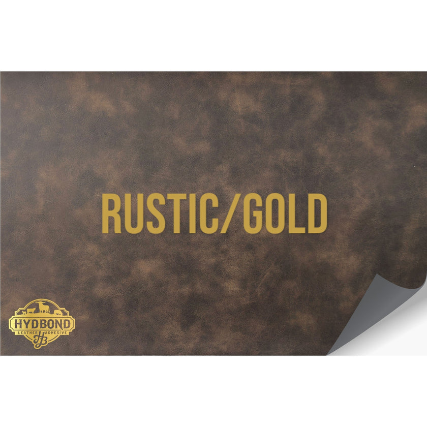 NO ADHESIVE RUSTIC/GOLD HYDBOND LEATHERETTE SHEET (12x24