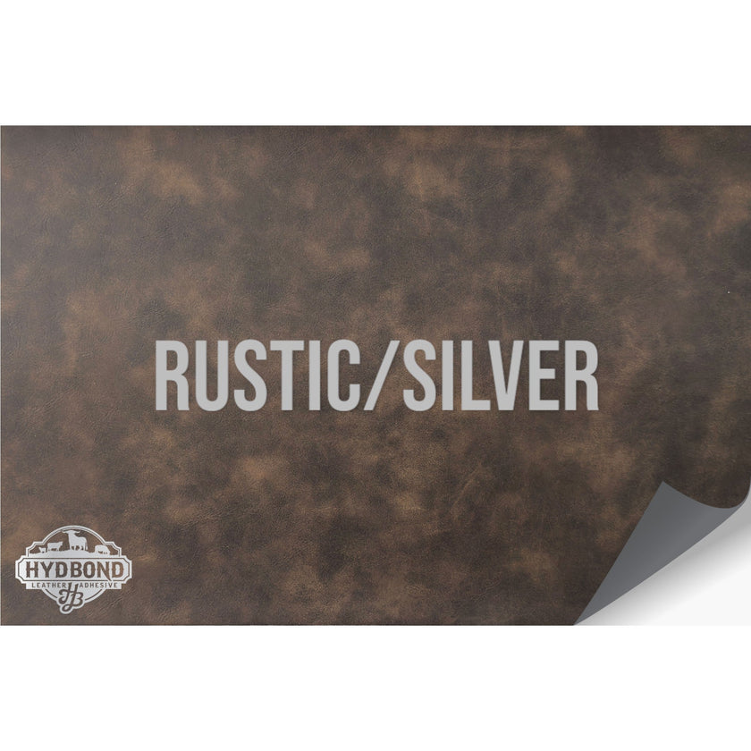NO ADHESIVE RUSTIC/SILVER HYDBOND LEATHERETTE SHEET (12