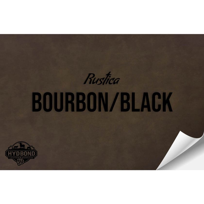 RUSTICA BOURBON/BLACK WITH ADHESIVE HYDBOND LEATHERETTE SHEET (12