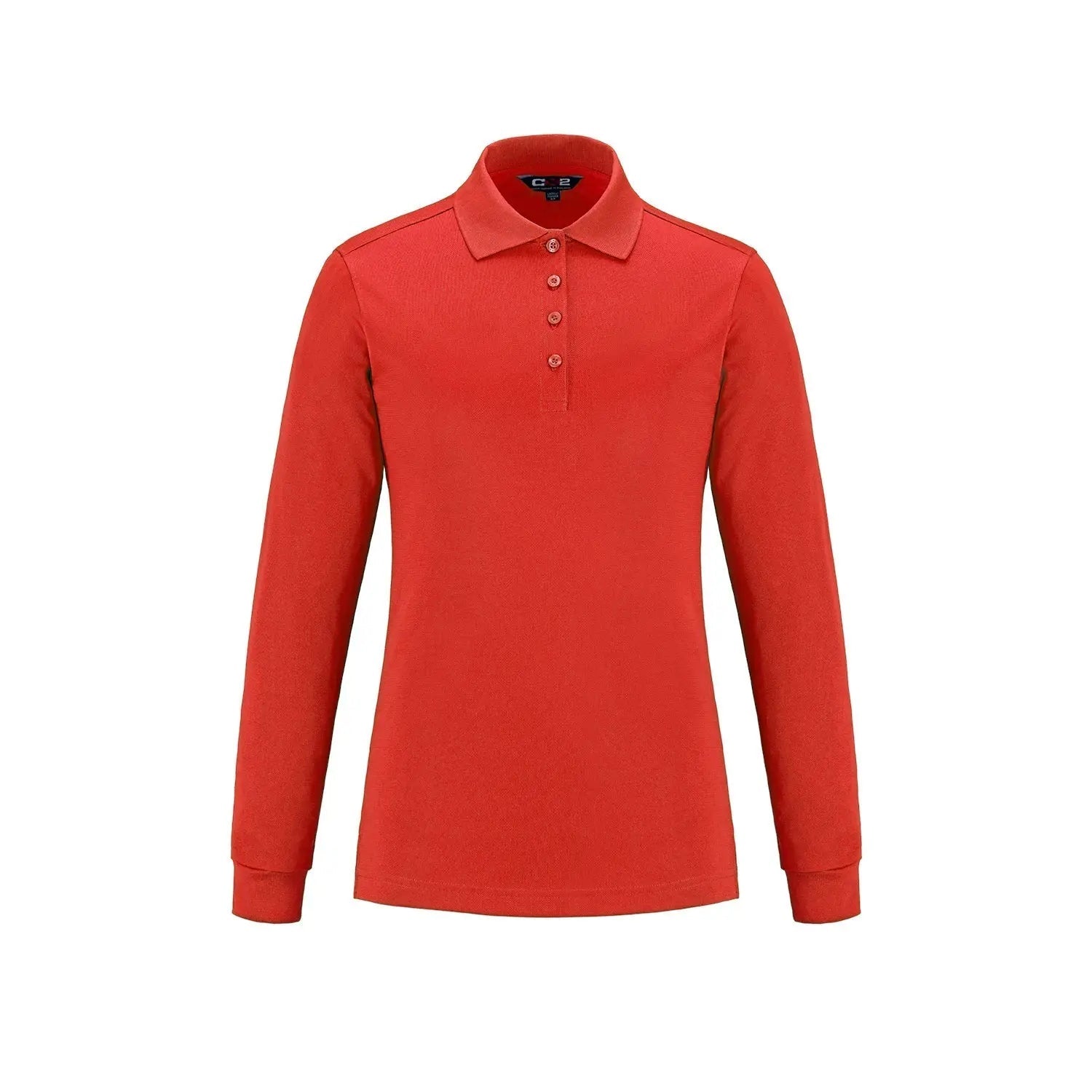 Birdie -Ladies Long Sleeve Pique Mesh Polo