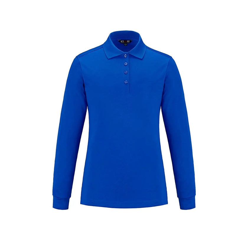 Birdie -Ladies Long Sleeve Pique Mesh Polo