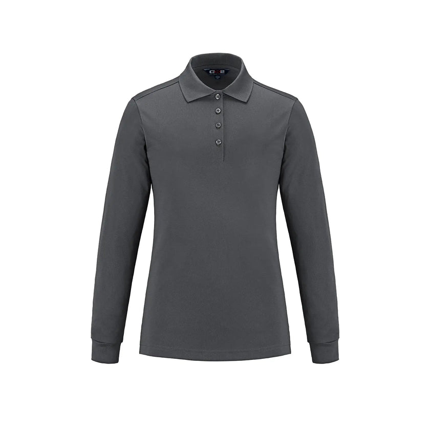 Birdie -Ladies Long Sleeve Pique Mesh Polo