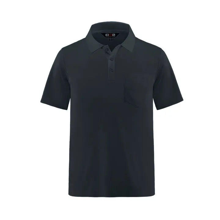 Caddy -Men's Pique Mesh Polo w/ Pocket