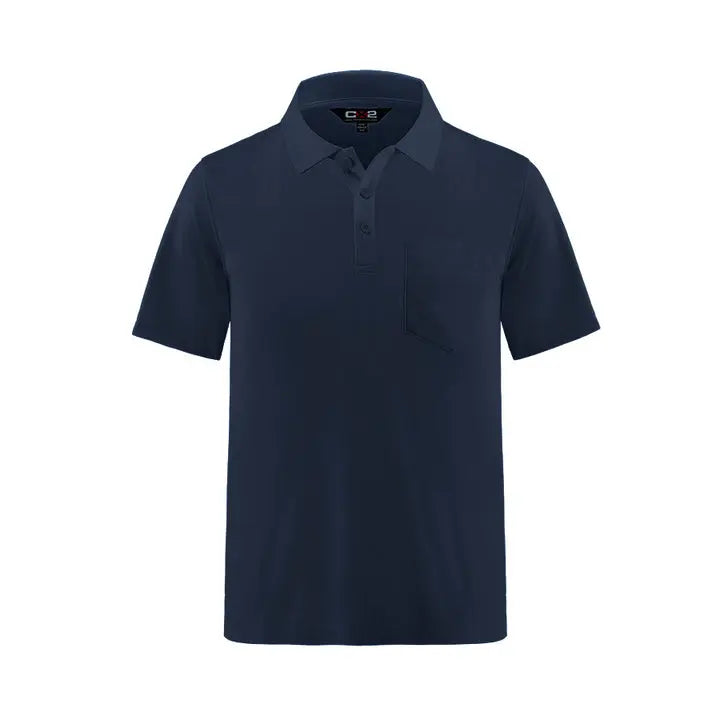 Caddy -Men's Pique Mesh Polo w/ Pocket