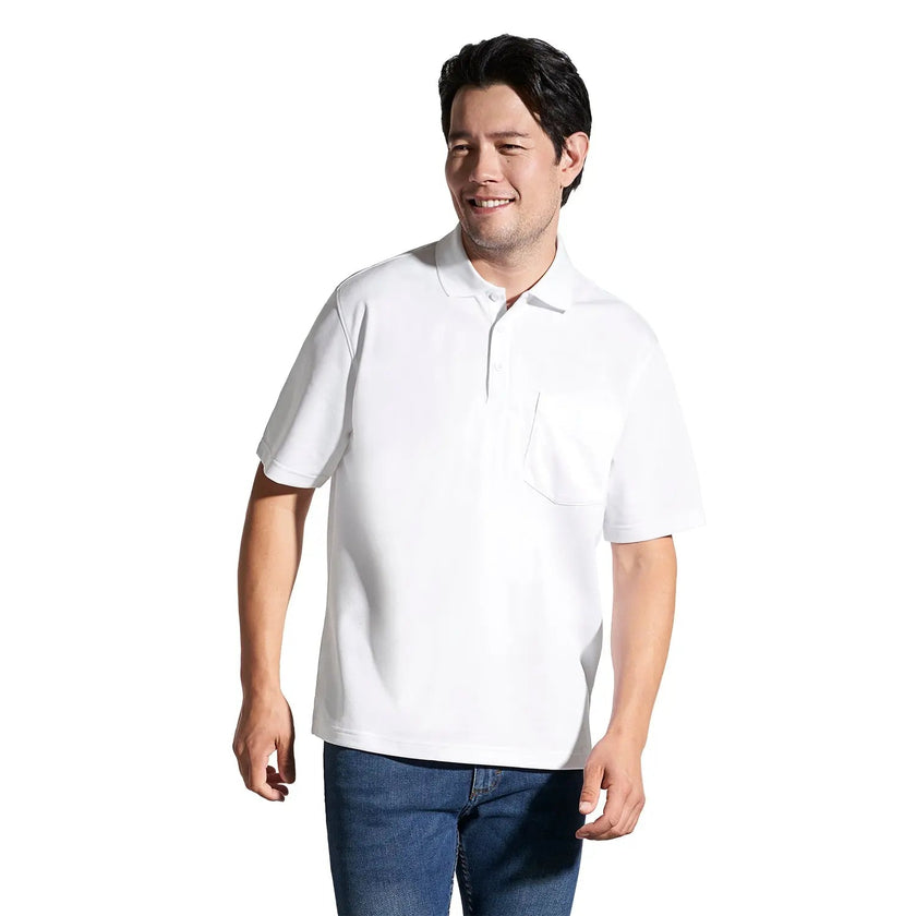 Caddy -Men's Pique Mesh Polo w/ Pocket