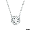 Gorgeous Shiny Choker - 925 Sterling Silver Geometric Cut Zircon Pendant Necklace