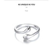 Sterling Silver Hug Ring (Adjustable)