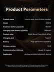 Lenovo EA305 OWS Wireless Bluetooth V5.4 Earphones Long Endurance Headphones Waterproof Sport Earphones LP75 Gaming Earbuds