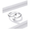 Sterling Silver Hug Ring (Adjustable)
