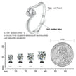 925 Sterling Silver Heart Moissanite Solitaire Ring