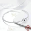 Sterling Silver Mesh Charm Bracelet – “Forever Love” Bead