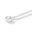 Gorgeous Shiny Choker - 925 Sterling Silver Geometric Cut Zircon Pendant Necklace