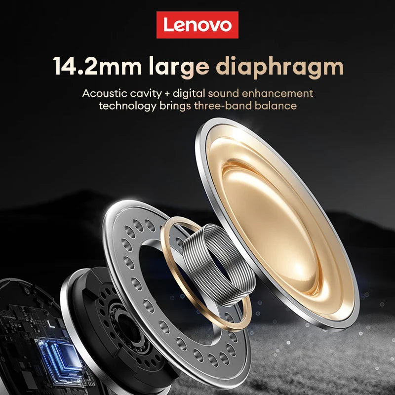 Lenovo EA305 OWS Wireless Bluetooth V5.4 Earphones Long Endurance Headphones Waterproof Sport Earphones LP75 Gaming Earbuds