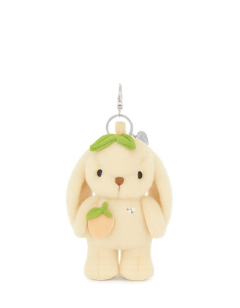 Keyring - Penelope the bunny with Peach - Snuggle Bunnies