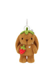 Keyring - Penelope the bunny with Strawberry - Snuggle Bunnies