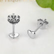 925 Sterling Silver Petite Plain Hearts Stud Earrings | Minimalist Fine jewelry