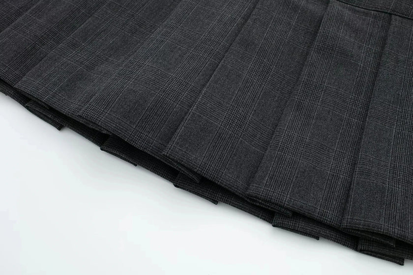 Sexy High-Waist Pleated Mini Skirt