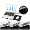 Dormin Leather Laptop Sleeve 13.3'15.6' with Adjustable Ergonomic Stand Non Magnetic Velcro Design Portable Case for Mac Dell HP