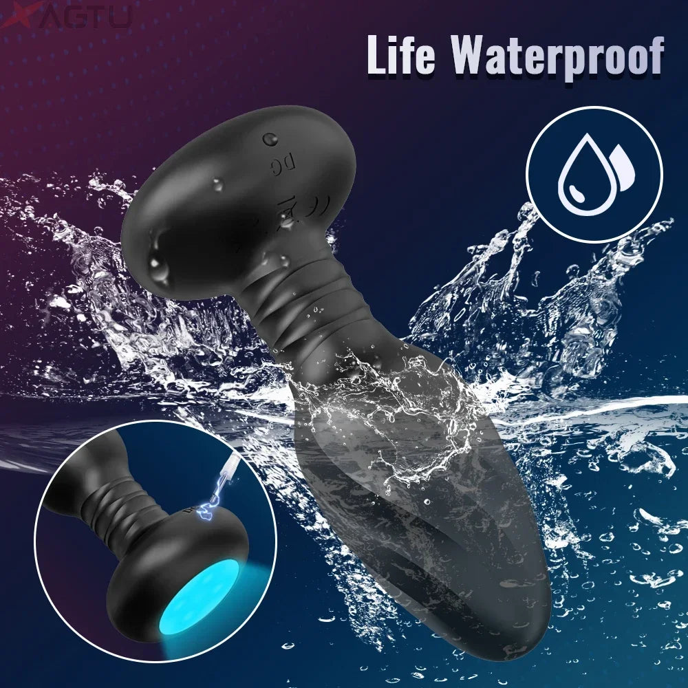 APP-Controlled Rotating LED Butt Plug
