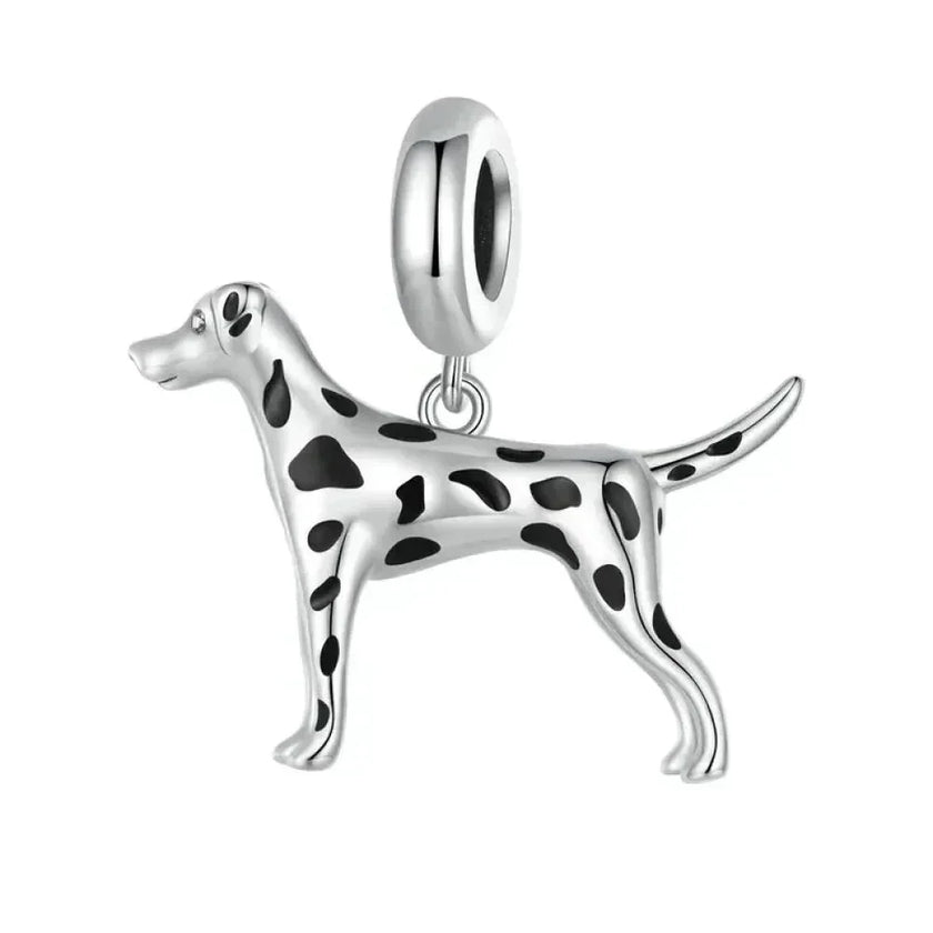 Genuine 925 Sterling Silver Pet Dog Charm For Bracelet - Poodle Dachshund Pendant