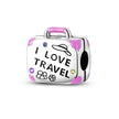 Wanderlust Vibes Sterling Silver Suitcase Charm