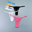 3PCS Lace Thong Set – Sheer, Strappy & Seductive