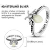 925 Sterling Silver Luminous Firefly Ring