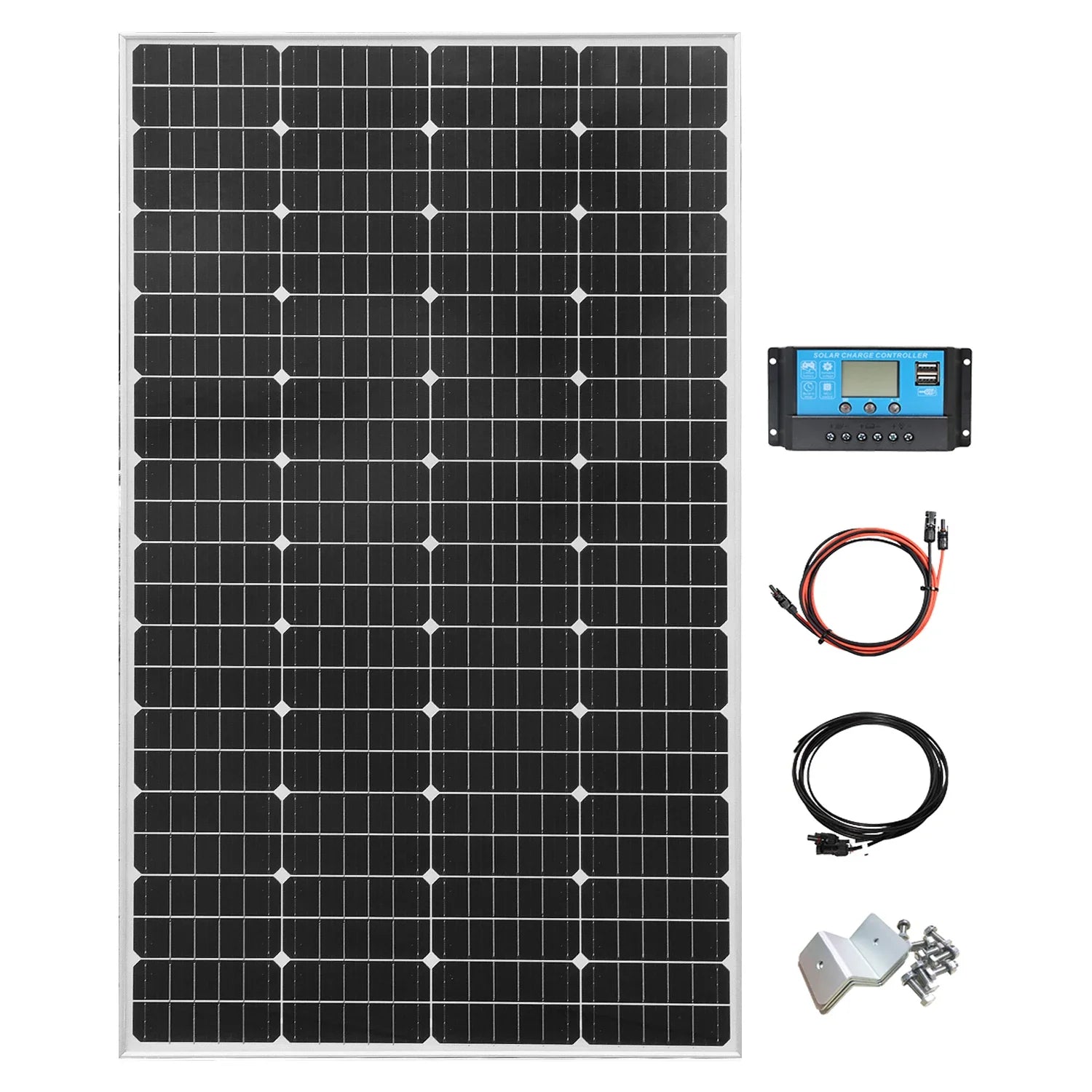 200/400W Monocrystalline Waterproof Solar Panel 12V Charging