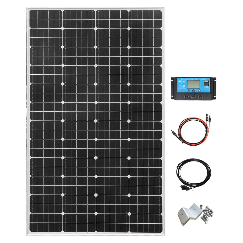 200/400W Monocrystalline Waterproof Solar Panel 12V Charging