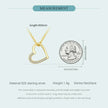 Genuine 925 Sterling Silver The Shape Of Love Chain Necklace For Women - Fine Jewelry 18.11'' Collar