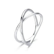 Breathtaking 14K Gold Plated X Ring - Elegant Minimalist 925 Sterling Silver Cross Ring For Women - Promise Jewelry Scr543