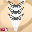 6PCS Lace G-String Panties – Sexy, Soft & Low Rise Lingerie