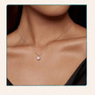 Dazzling 0.8ct Moissanite Sterling Silver Pendant Necklace