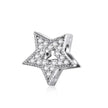 925 Sterling Silver Clear 5A Crystal Collection Family Heart X-Shape Charm Beads for Charm Bracelet & Necklace Pendant