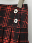 Vintage Plaid Mini Skirt – Preppy Y2K Style, Pleated & Flirty