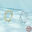 Breathtaking 14K Gold Plated X Ring - Elegant Minimalist 925 Sterling Silver Cross Ring For Women - Promise Jewelry Scr543