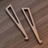 Portable Foldable Wooden Laptop Stand - Ergonomic 12° Adjustable Angle,  Compact Bamboo Desktop Riser for Tablets and Notebooks