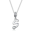 Classic 925 Sterling Silver Initial Necklace