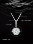 Celestial Sparkle 1ct Moissanite Sterling Silver Star Pendant Necklace