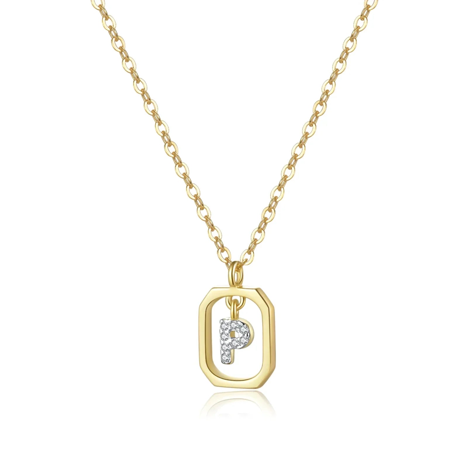 Personalized Initial Necklace in 925 Sterling Silver