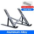 YYLM Aluminum Laptop Stand — Portable Foldable Cooling Riser for MacBook & Notebooks