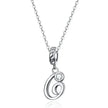 Classic 925 Sterling Silver Initial Necklace