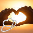 925 Sterling Silver Minimal Heart Band Ring