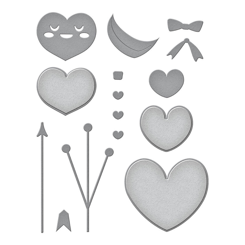 Gnome Drive Hearts for You Etched Dies from the Gnome Drive Collection