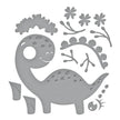 Birthday Dinosaur Etched Dies from the Monster Birthday Collection