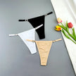 3PCS Rhinestone Strap G-String