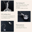 Petal Perfection 1ct Moissanite Sterling Silver Pendant Necklace