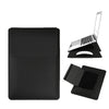 Dormin Leather Laptop Sleeve 13.3'15.6' with Adjustable Ergonomic Stand Non Magnetic Velcro Design Portable Case for Mac Dell HP