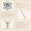 Glamorous Gem 1ct Moissanite Sterling Silver Pendant Necklace